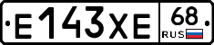 Е143ХЕ68 - 
