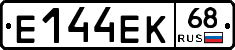 Е144ЕК68 - 
