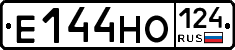 Е144НО124 - 