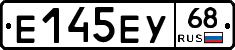 Е145ЕУ68 - 