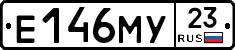 Е146МУ23 - 