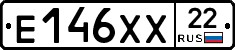 Е146ХХ22 - 