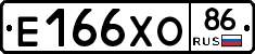 Е166ХО86 - 