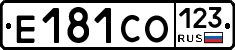 Е181СО123 - 