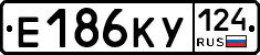 Е186КУ124 - 