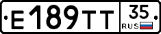 Е189ТТ35 - 