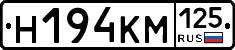 Н194КМ125 - 