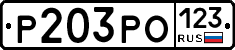 Р203РО123 - 