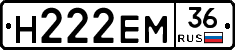 Н222ЕМ36 - 