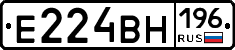 Е224ВН196 - 