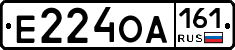 Е224ОА161 - 