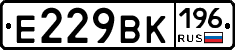 Е229ВК196 - 
