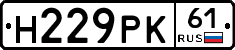 Н229РК61 - 
