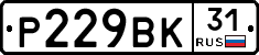 Р229ВК31 - 