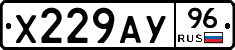 Х229АУ96 - 