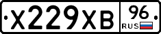 Х229ХВ96 - 