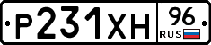 Р231ХН96 - 