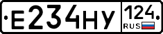 Е234НУ124 - 