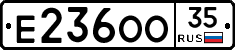 Е236ОО35 - 