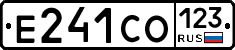 Е241СО123 - 