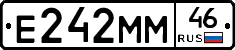 Е242ММ46 - 