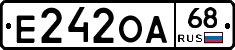 Е242ОА68 - 