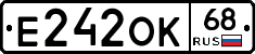 Е242ОК68 - 