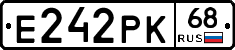 Е242РК68 - 