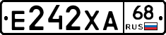 Е242ХА68 - 