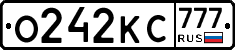 О242КС777 - 