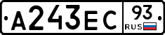 А243ЕС93 - 