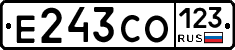 Е243СО123 - 