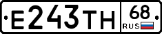 Е243ТН68 - 