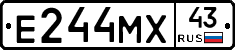 Е244МХ43 - 