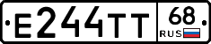 Е244ТТ68 - 