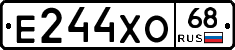 Е244ХО68 - 