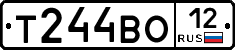 Т244ВО12 - 