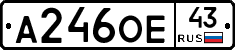 А246ОЕ43 - 