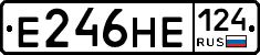 Е246НЕ124 - 