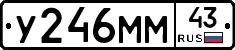 У246ММ43 - 