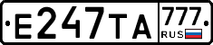 Е247ТА777 - 