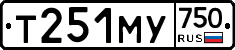 Т251МУ750 - 