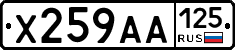 Х259АА125 - 