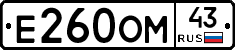Е260ОМ43 - 