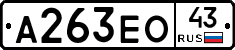 А263ЕО43 - 