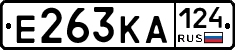 Е263КА124 - 