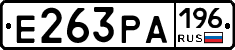Е263РА196 - 
