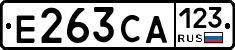 Е263СА123 - 