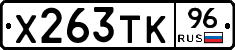 Х263ТК96 - 