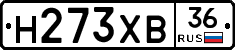 Н273ХВ36 - 